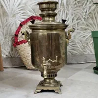 سماور ذغالی برنجی قدیمی