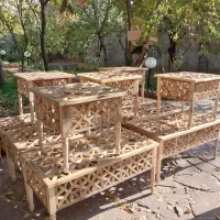 عسلی و میز جلو مبلی سنتی گره چینی