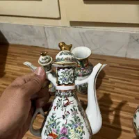 ست کامل ظروف چینی دست ساز  شرقی خاص برای کلکسیون|ظروف سرو و پذیرایی|اصفهان, توپخانه ارتش|دیوار
