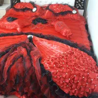 روتختی دو نفره شیک عروس، طرح طاووس
