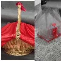 سبد حصیری و باکس طلقی