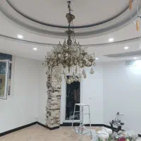 لوستر برنز ۱۲ شعله|لوستر و چراغ آویز|ری, سیزده آبان|دیوار