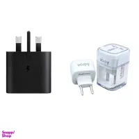 شارژر دیواری 25 وات سامسونگ مدل EP-TA800 و تبدیل|لوازم جانبی موبایل و تبلت|رشت, بازار|دیوار