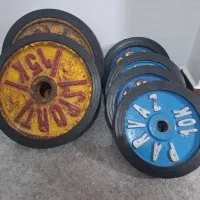 فروش وزنه های بدنسازی و میز پرس دسته دوم