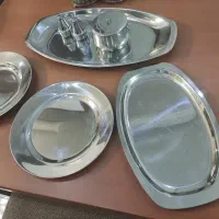 ظروف استیل نو قدیمی شاید برای 35سال پیش باشه|ظروف سرو و پذیرایی|تهران, افسریه جنوبی|دیوار