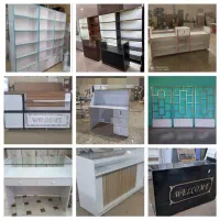 ساخت قفسه و ویترین مغازه،