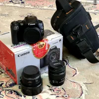 دوربین 250D canon همراه با لنز 50mm فیکس