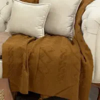 شال مبل قهوه ای