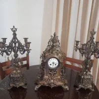 ساعت وشمعدان اورجینال فرانسه کار بسیارشیک