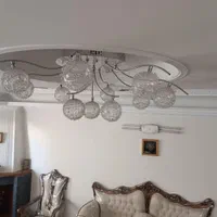 دو جفت لوستر خورشیدی حباب دار با دو جفت دیوارکوب|لوستر و چراغ آویز|تهران, ایران|دیوار