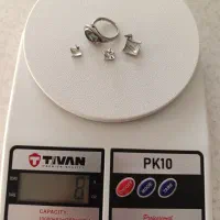 یک نیمست نقره دخترانه و انگشتر قدیمی