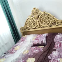 سرویس خواب دو نفره سلطنتی پر منبت ورق طلا شیک|تخت و سرویس خواب|تهران, نظام‌آباد|دیوار