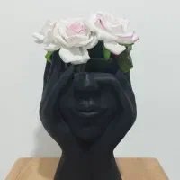 گلدان یا مجسمه دکوری طرح نیم چهره|مجسمه، تندیس، ماکت|رشت, حمیدیان|دیوار