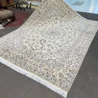 فرش دستباف (بساک) جفت ۹ متری ۹ لا کرک ابریشم