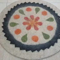 زیرمنقلی نمدی سفید