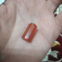 مهره عقیق پرتقالی کهنه و قدیمی کلکسیونی