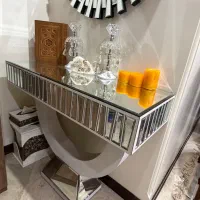 آینه کنسول نقره ای