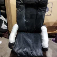 صندلی اداری پشتی بلند چرخدار تمام چرم|مبلمان اداری|مریوان, |دیوار