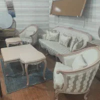 مبل فرانسوی منبت سولار|مبلمان خانگی و میز عسلی|میانه, |دیوار