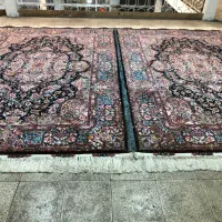 (فرش فرزین)جفت۶متری،سالاری۲ متن ،رج ۵۵ چله ابریشم|فرش|تبریز, |دیوار