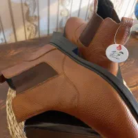 نیم بوت تمام چرم طبیعی گاوی سایز ۴۱