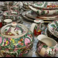 سرویس چینی۱۲نفرگل مرغی کلکسیونی تمام نقاشی غذاخوری|ظروف سرو و پذیرایی|تهران, امیرآباد|دیوار