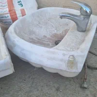 دو عدد روشویی سالم با کیفیت به همراه شیر اهرمی