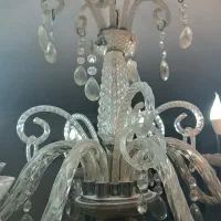 لوستر شیشه ای 8شعله|لوستر و چراغ آویز|تبریز, |دیوار