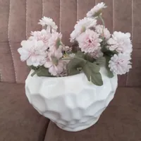گلهای مصنوعی خارجی با گلدان سرامیکی