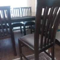 میز غذا خوری ۸ نفره چوبی در حد