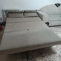 مبل تختخوابشو دو نفره|مبلمان خانگی و میز عسلی|رشت, نظری|دیوار