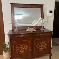 کنسول و اینه  معرق تمام چوب بسیارتمیز|بوفه، ویترین، کنسول|تهران, جماران (نیاوران)|دیوار