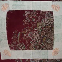 دعای رفع بلای مسافر روی پارچه قدیمی