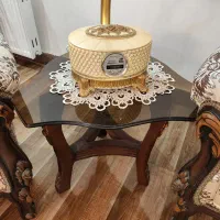 یه دست مبل ۹ نفره کامل با عسلی و جلو مبلی|مبلمان خانگی و میز عسلی|بروجرد, |دیوار