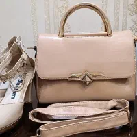 ست مجلسی زنانه کرمی|کیف، کفش، کمربند|اسلام‌شهر, باغ فیض|دیوار