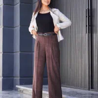 شلوار بگ مخمل