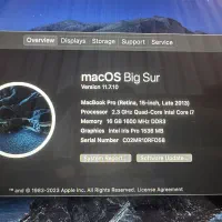 مک بوک A1398|رایانه همراه|مشهد, کوثر|دیوار