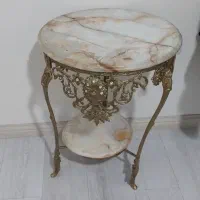 میز خاطره ی برنز و سنگ مرمر