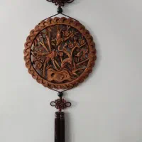 دیوار کوب چوبی دست ساز