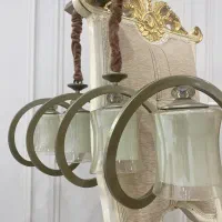 دو عدد لوستر برای پذیرایی و بالای میز ناهارخوری