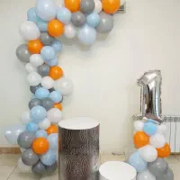 ریسه بادکنک متری/بوکت عدد در رنگبندی دلخواه