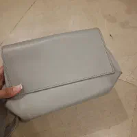 کیف چرم مصنوعی طوسی