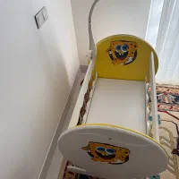 فروش گهواره تمام ام دی اف با طرح باب اسفنجی|اسباب و اثاث بچه|داراب, |دیوار