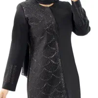 مانتو کرپ مجلسی سایز بزرگ ۵۶ تا ۶۶|لباس|مشهد, گلشور|دیوار