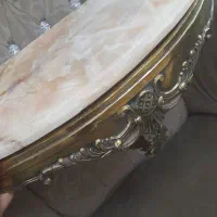 کنسول دیواری برنز اصل و سنگ‌مرمر اصلی
