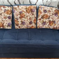 مبل راحتی نیم ست به همراه جلو مبلی|مبلمان خانگی و میز عسلی|صومعهسرا, |دیوار