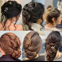 سروصورت شنیون میکاپ اقتصادی