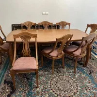 مبل آمریکایی و ناهار خوری ۸ نفره مدل گیتاری|مبلمان خانگی و میز عسلی|رباط‌کریم, وهن آباد|دیوار