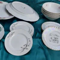 چینی گل سرخی قدیمی اصل ژاپن|ظروف سرو و پذیرایی|اصفهان, خواجو|دیوار