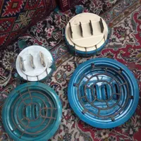 چراغ سه فیتیله چهار فیتیله نفتی قدیمی عتیقه سالم|کلکسیون اشیاء عتیقه|اصفهان, شیخ اشراق|دیوار